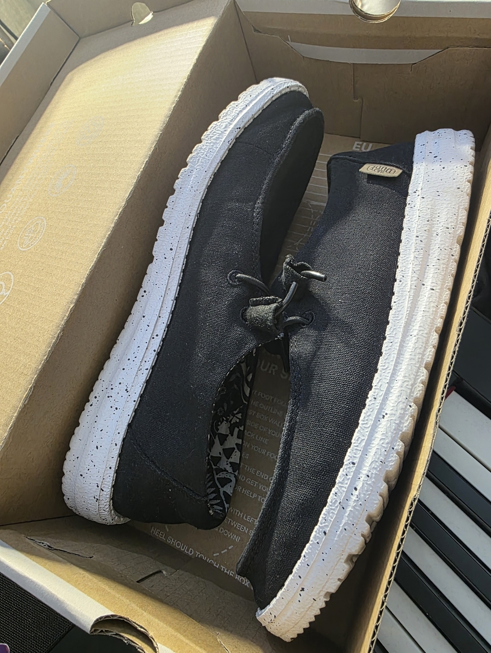 Heydude Womens Wendy Slip Black Size 7